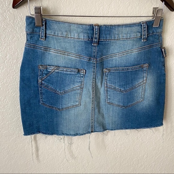 Zadig & Voltaire denim cutoff mini skirt sz small - Picture 12 of 13